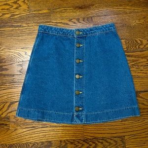 American Apparel Denim Skirt - size small
